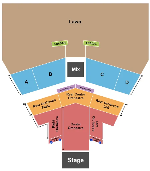seating chart for Catholic Health Amphitheater At Bald Hill - Endstage - eventticketscenter.com