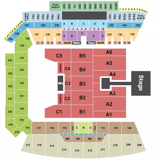seating chart for BMO Stadium - Ateez - eventticketscenter.com
