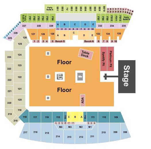 seating chart for BMO Stadium - Fest - eventticketscenter.com