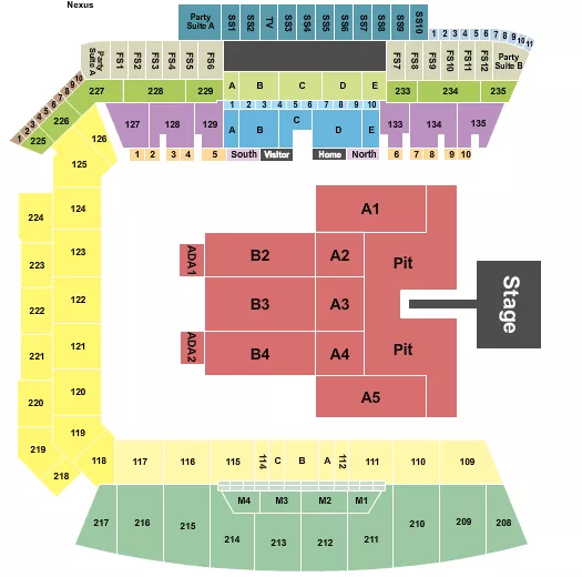 seating chart for BMO Stadium - Foo Fighters - eventticketscenter.com