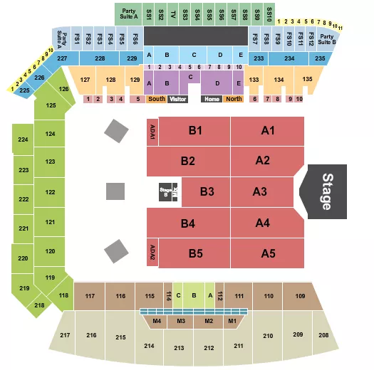 seating chart for BMO Stadium - Grupo Firme - eventticketscenter.com