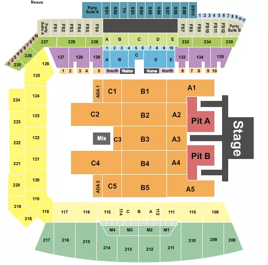 seating chart for BMO Stadium - Kane Brown - eventticketscenter.com