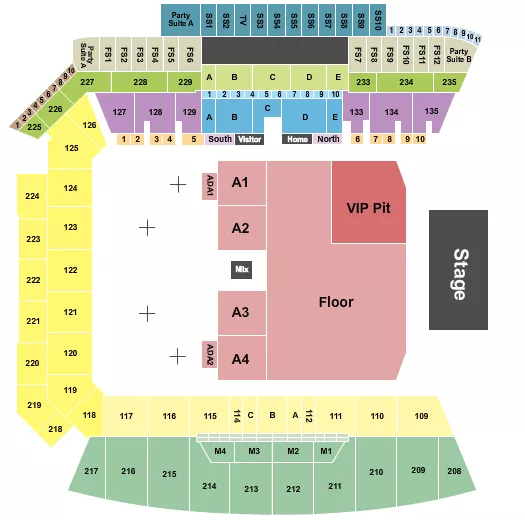 seating chart for BMO Stadium - Korn - eventticketscenter.com