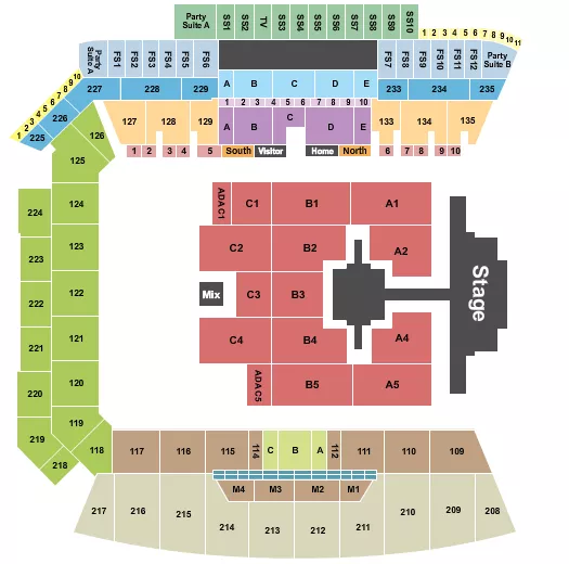 seating chart for BMO Stadium - Seventeen - eventticketscenter.com