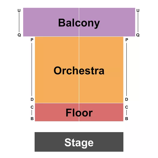 seating chart for BNH Stage at The Capitol Center for the Arts - Endstage - eventticketscenter.com