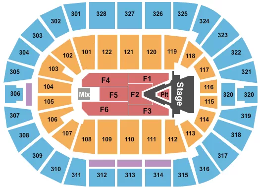 seating chart for BOK Center - Aerosmith 2023 - eventticketscenter.com