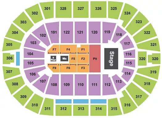 seating chart for BOK Center - Forrest Frank - eventticketscenter.com