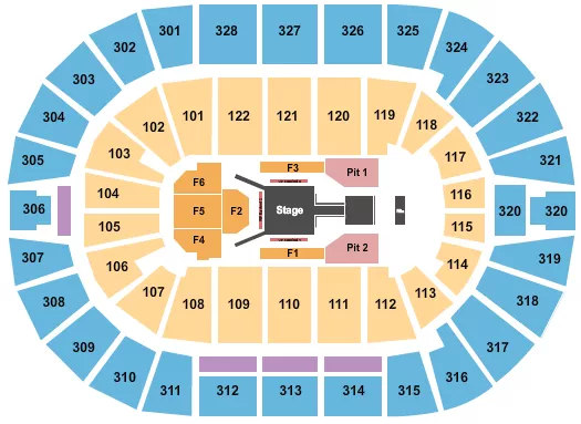 seating chart for BOK Center - Fuerza Regida - eventticketscenter.com