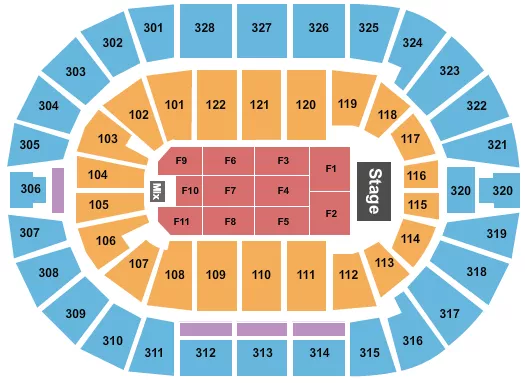 seating chart for BOK Center - Jeff Dunham 2023 - eventticketscenter.com