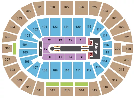 seating chart for BOK Center - Jennifer Lopez - eventticketscenter.com