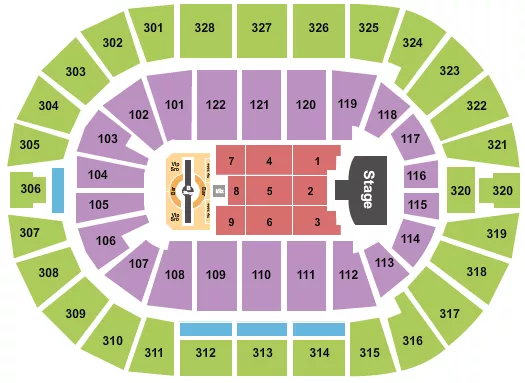 seating chart for BOK Center - Justin Timberlake - eventticketscenter.com