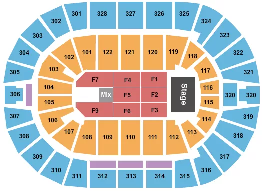 seating chart for BOK Center - Lindsey Stirling - eventticketscenter.com