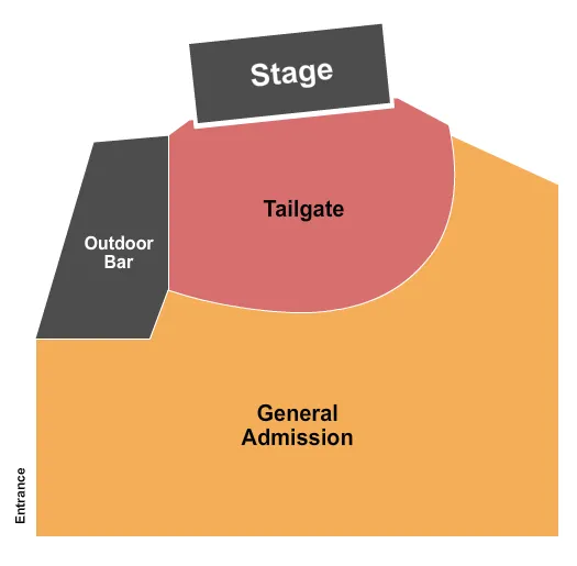 seating chart for Back Waters Stage at Q Casino and Hotel - Endstage Concert - eventticketscenter.com