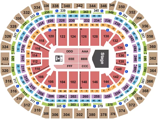seating chart for Ball Arena - Grupo Firme - eventticketscenter.com
