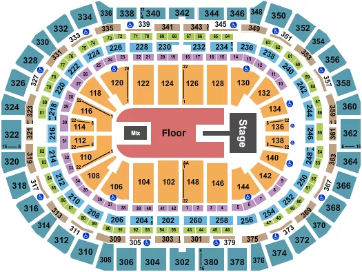 seating chart for Ball Arena - Playboi Carti - eventticketscenter.com