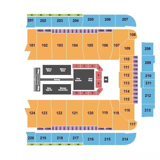 seating chart for CFG Bank Arena - Gold Over America - eventticketscenter.com