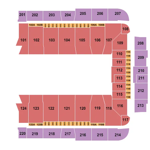 seating chart for CFG Bank Arena - Open Floor - eventticketscenter.com