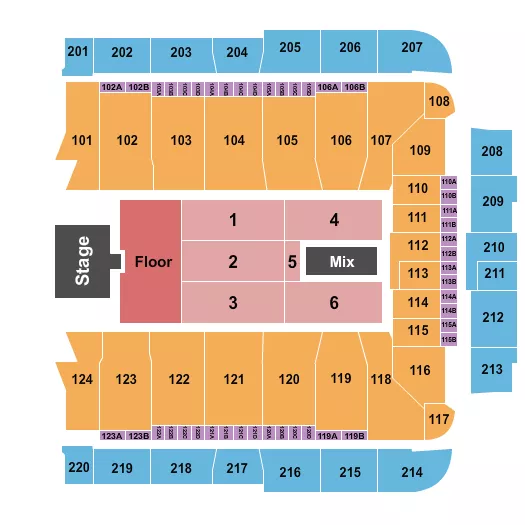 seating chart for CFG Bank Arena - Pearl Jam - eventticketscenter.com