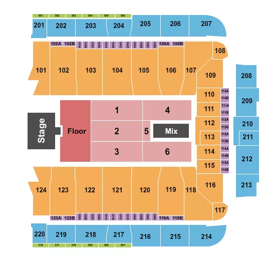 seating chart for CFG Bank Arena - Pearl Jam - eventticketscenter.com