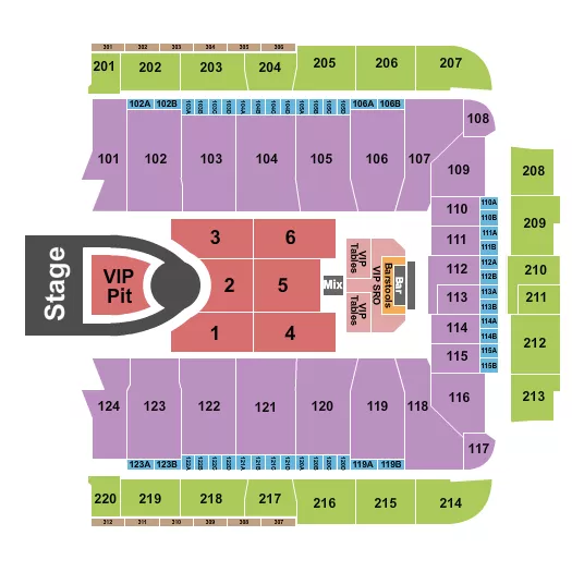 seating chart for CFG Bank Arena - Usher 2 - eventticketscenter.com
