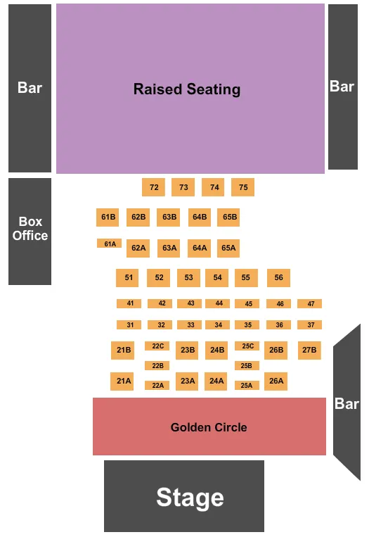 seating chart for Baltimore Soundstage - Endstage 2 - eventticketscenter.com