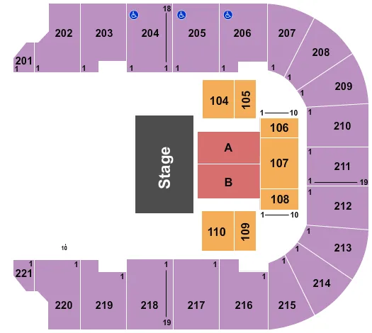 seating chart for Cadence Bank Arena - Alice Cooper - eventticketscenter.com