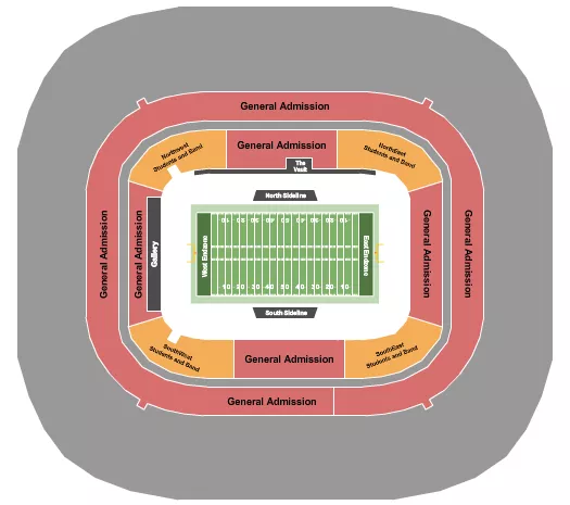 seating chart for Bank Of America Stadium - Football GA - eventticketscenter.com