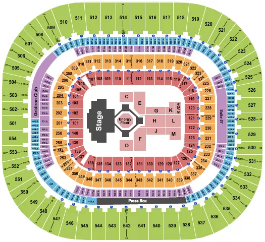 seating chart for Bank Of America Stadium - Kendrick Lamar - eventticketscenter.com