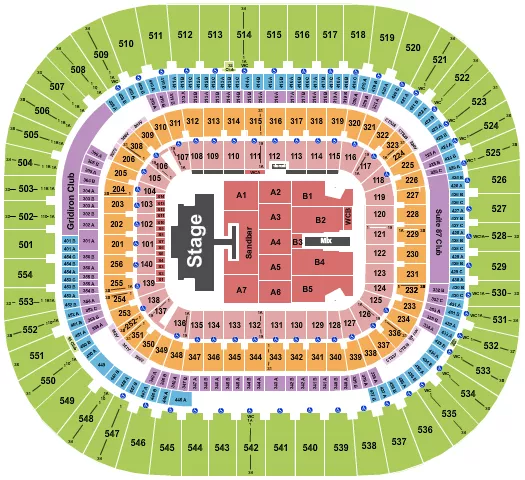 seating chart for Bank Of America Stadium - Kenny Chesney 1 - eventticketscenter.com
