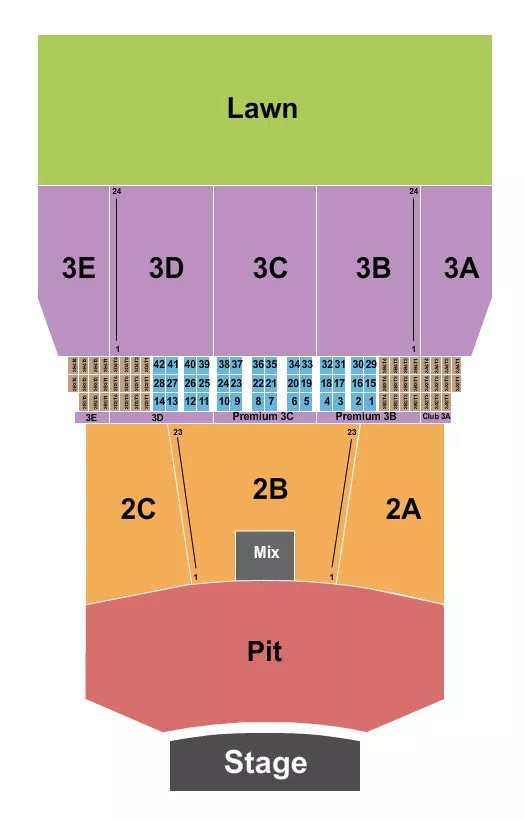 seating chart for Bank of New Hampshire Pavilion - Endstage Big GA Pit 2 - eventticketscenter.com