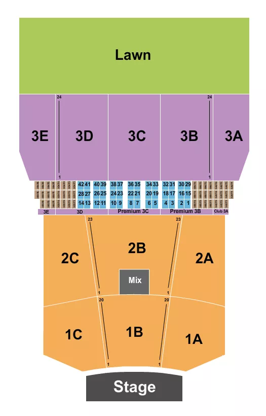 seating chart for Bank of New Hampshire Pavilion - End Stage 2 - eventticketscenter.com