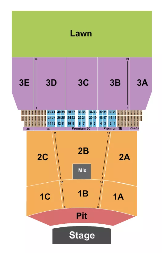 seating chart for Bank of New Hampshire Pavilion - Endstage Pit - eventticketscenter.com