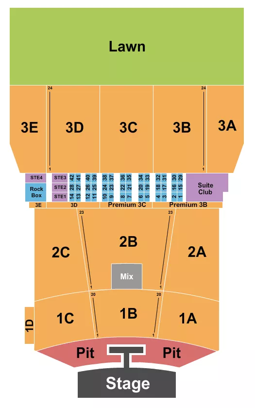 seating chart for Bank of New Hampshire Pavilion - Riley Green - eventticketscenter.com