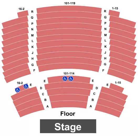 seating chart for Bankhead Theater - End Stage - eventticketscenter.com