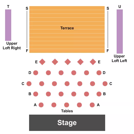 seating chart for Bank of America Theatre at Eisemann Center - Endstage Tables - eventticketscenter.com