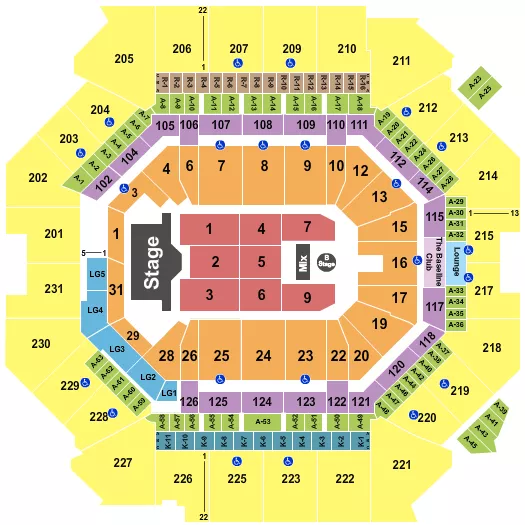 seating chart for Barclays Center - Aventura - eventticketscenter.com