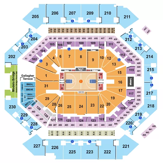 seating chart for Barclays Center - Basketball Unrivaled - eventticketscenter.com