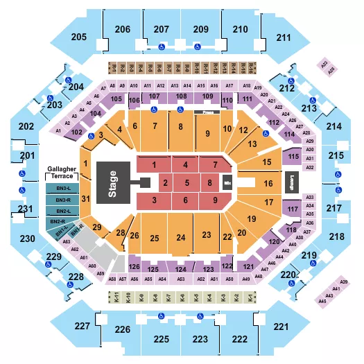seating chart for Barclays Center - Brandy - eventticketscenter.com