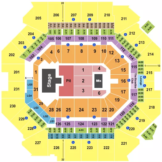 seating chart for Barclays Center - Buju Banton - eventticketscenter.com