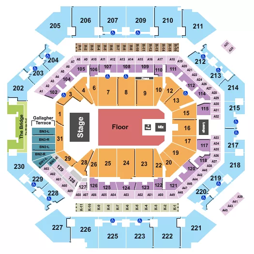 seating chart for Barclays Center - Calvin Harris - eventticketscenter.com