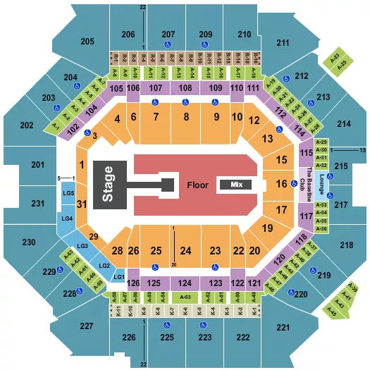 seating chart for Barclays Center - Charli XCX - eventticketscenter.com