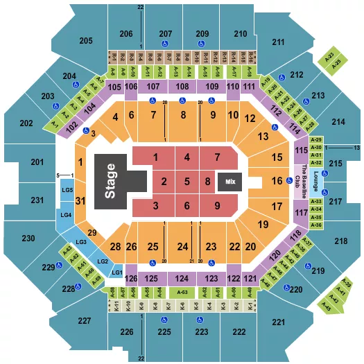 seating chart for Barclays Center - Davido - eventticketscenter.com