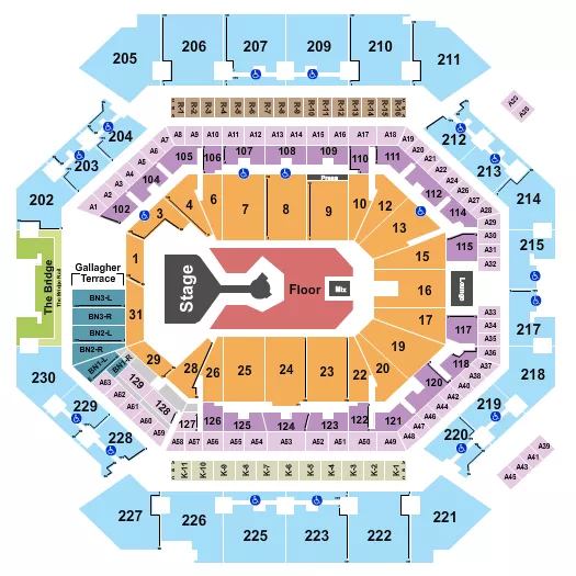 seating chart for Barclays Center - Don Toliver - eventticketscenter.com