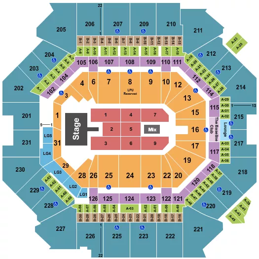 seating chart for Barclays Center - Funk Flex - eventticketscenter.com