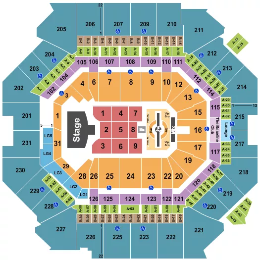 seating chart for Barclays Center - Justin Timberlake 2 - eventticketscenter.com