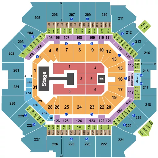 seating chart for Barclays Center - Kirk Franklin - eventticketscenter.com