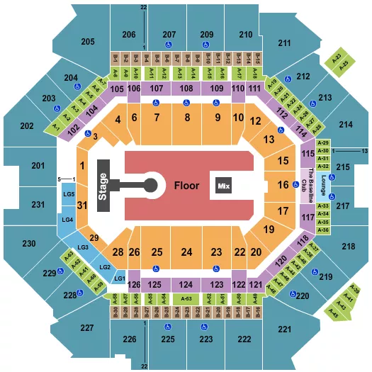 seating chart for Barclays Center - Kygo - eventticketscenter.com