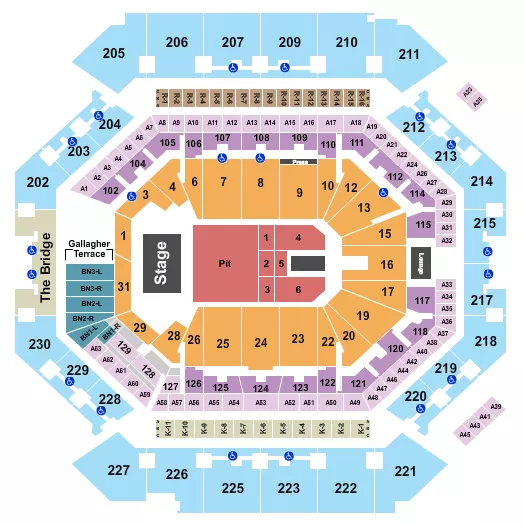 seating chart for Barclays Center - Lany - eventticketscenter.com