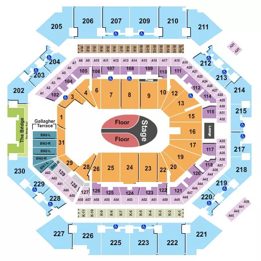 seating chart for Barclays Center - League of Legends - eventticketscenter.com