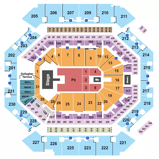 seating chart for Barclays Center - Lorde - eventticketscenter.com